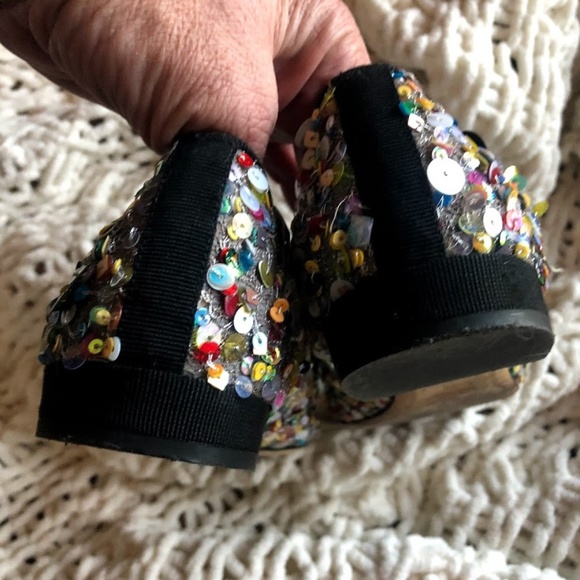 Anthro Los Angeles sequin slip-on loafer - Picture 3 of 8